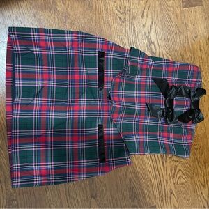 MAJORELLE Plaid Dress in Red and Green